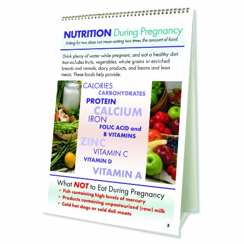 HEALTH EDCO W43150 Prenatal Care Flip Chart, 12" Length x 17" Height