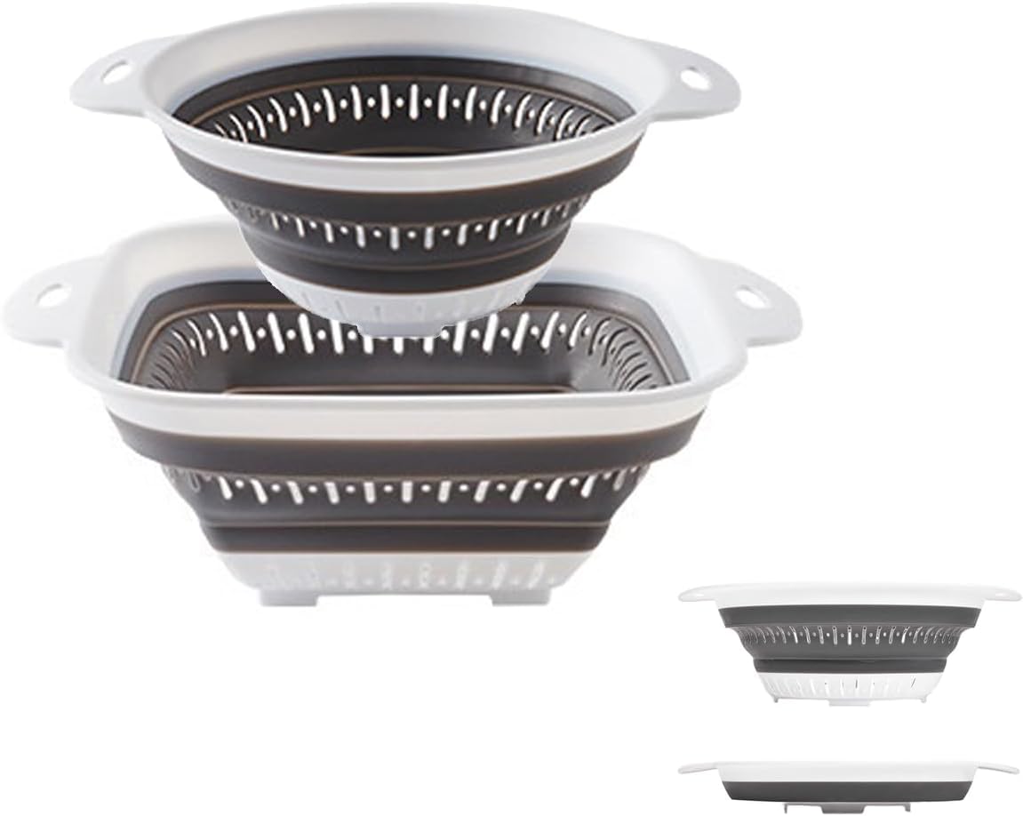 Collapsible Colander and Strainer,Silicone Strainer Colanders & Food Strainers,for Vegetable and Fruit, Kitchen Essentials Collapsible Colander and Strainer,Silicone Strainer Colanders & Food Strainers,for Vegetable and Fruit, Kitchen Essentials