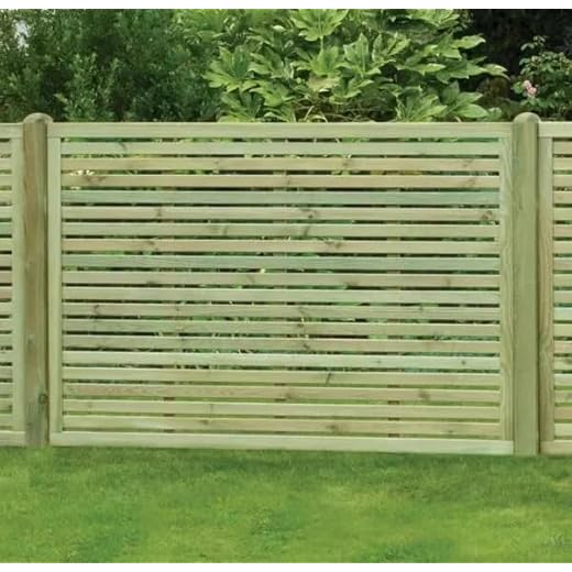 Sleek Wooden Garden Privacy Fence Panel