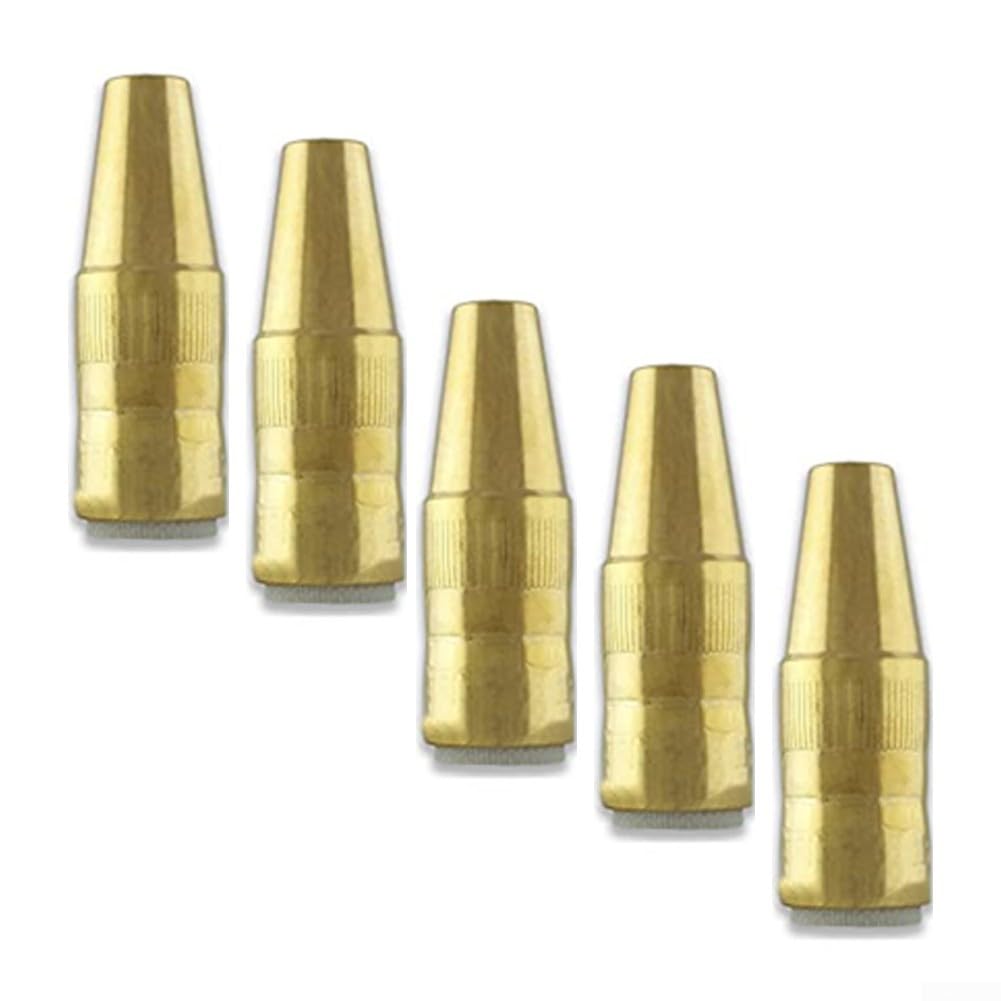 Juego de 5 boquillas de soldadura MIG NST-3818B para Bernard Q-Serie & para centerfire Slim – Boquilla de gas de cobre de 3/8 pulgadas de repuesto accesorios de soldadura