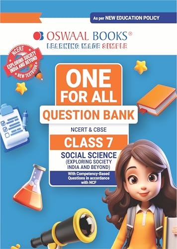 Image of Oswaal CBSE One for All Class 7 Social Science (Exploring Society: India and Beyond) Part 1 | 2026-27 Exam | As Per NCERT & CBSE Syllabus, Question Bank, Revision Notes, Maps & Competency Based