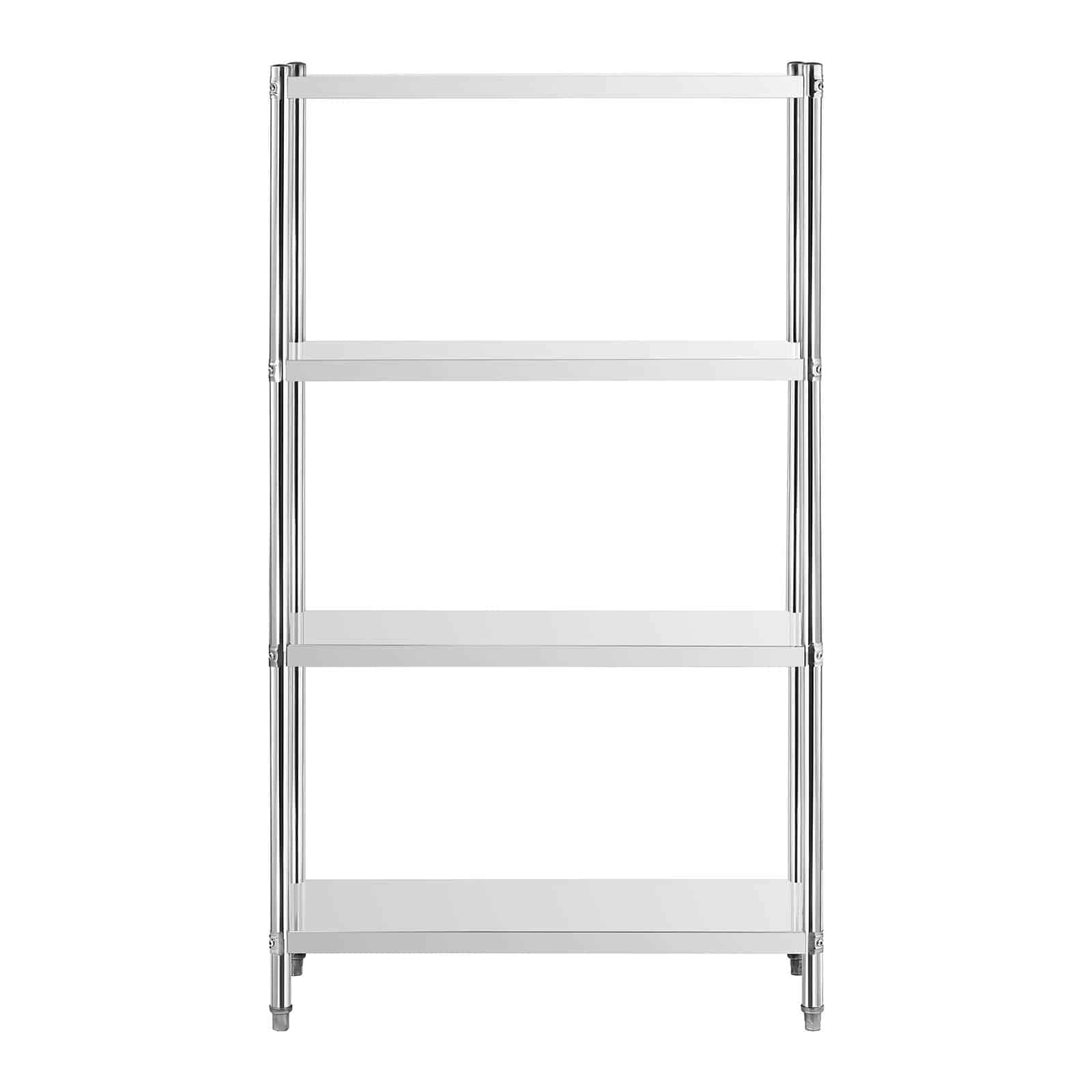 Royal Catering RCER-10040 Étagère en INOX À Poser De Cuisine Professionnelle 4 Niveaux (Dimensions : 100 x 40 x 180 cm, Nombre de tablettes : 4, Capacité de 200 kg)