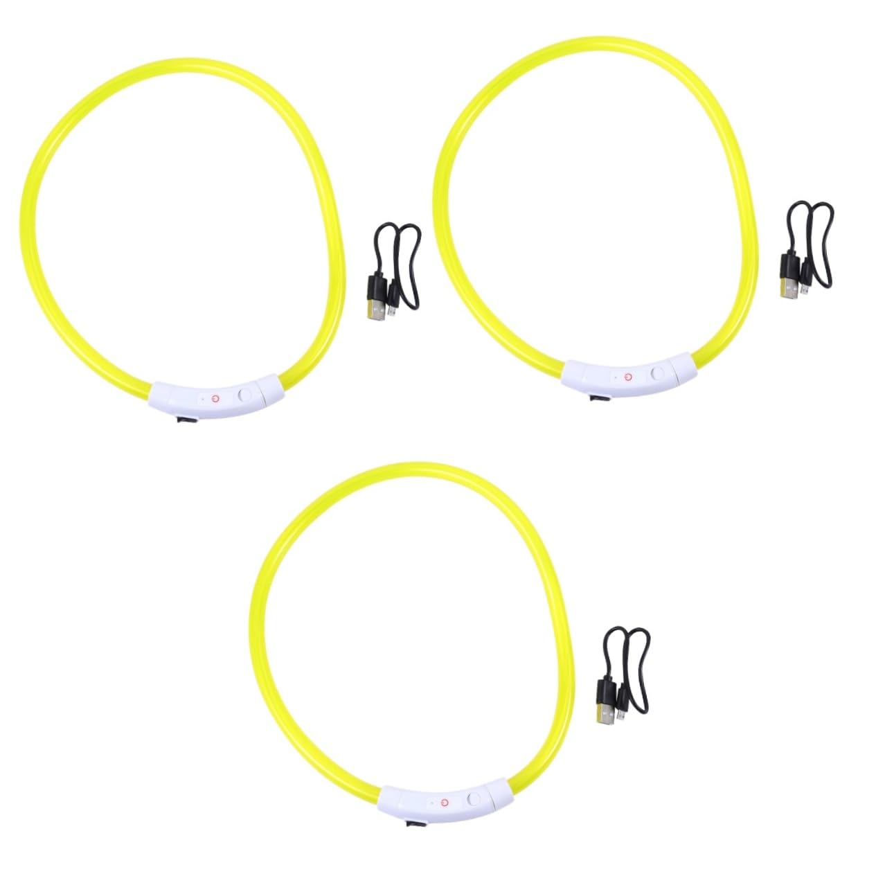Collier LED pour chien FOMIYES étanche et lumineux avec recharge USB