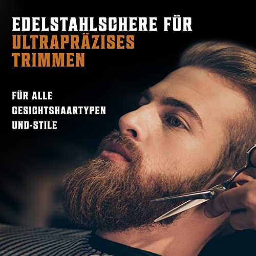 Foto von Viking Revolution - Bartkamm & Bartbürste Set Für Männer - Natürliche Bart bürste Wildschweinborsten & Dual-action-birnenholzkamm Mit Samt-reiseetui - Valentinstag Geschenk für ihn
