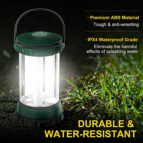 Comsoon Camping-Laterne, batteriebetriebene LED-Laterne mit 4 Leuchtmodi, IPX4 wasserdicht, tragbare Camping-Lichter für Hurricane, Sturm, Notfall, Überlebens-Kits, Outdoor, Wandern, Angeln, Ausfall - Image 5