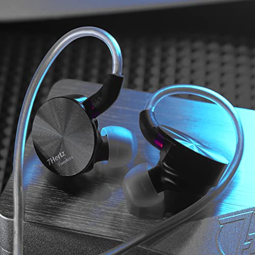 Image of Linsoul 7HZ Timeless in Ear Monitor, 14.2mm Planar HiFi in-Ear Earphone with CNC Aluminum Shell, Detachable MMCX Cable (3.5mm)