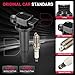 BDFHYK Ignition Coil Pack UF316 and Iridium Spark Plug 7090 Compatible with Toyota Prius 2001-2008 Toyota Echo 2000-2005 Yaris 2006-2014 Scion xB 2004-2006 Toyota Oem Coil Pack 1.5L L4 Set of 4