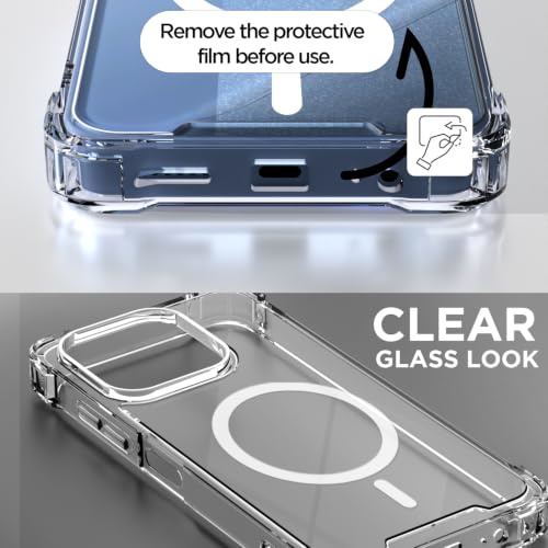Image of Pikkme Back Cover for Ai Plus Pulse 2 Mag-Safe Shockproof PC + TPU | Protective Case Magnetic Support | Bumper Case (Transparent Mag-Safe)