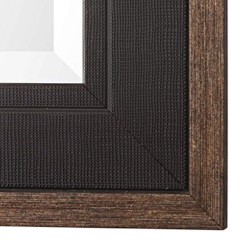 Uttermost Staveley Rustic Black 30" X 42" Wall Mirror #TOP2