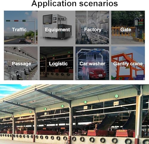 Mini LED Traffic Light - Red Yellow Green Signal for Road, Toll Station, Residential Gate - Wall-Mounted Teaching Lamp (200mm, 220V) - Durable & Bright