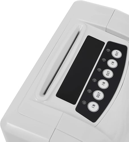 Miniatura 6 de Máquina de tarjetas de tiempo para empleados, blanca, rectangular, 7.4 x 4.5 x 8.3 pulgadas, pantalla LCD, montado en la pared o de escritorio,