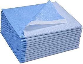 Avalon Papers Single-Use Medical Equipment Drape, Blue, 40" x 72" (Pack of 50) - Stretcher Sheet or Treatment Table Cover...