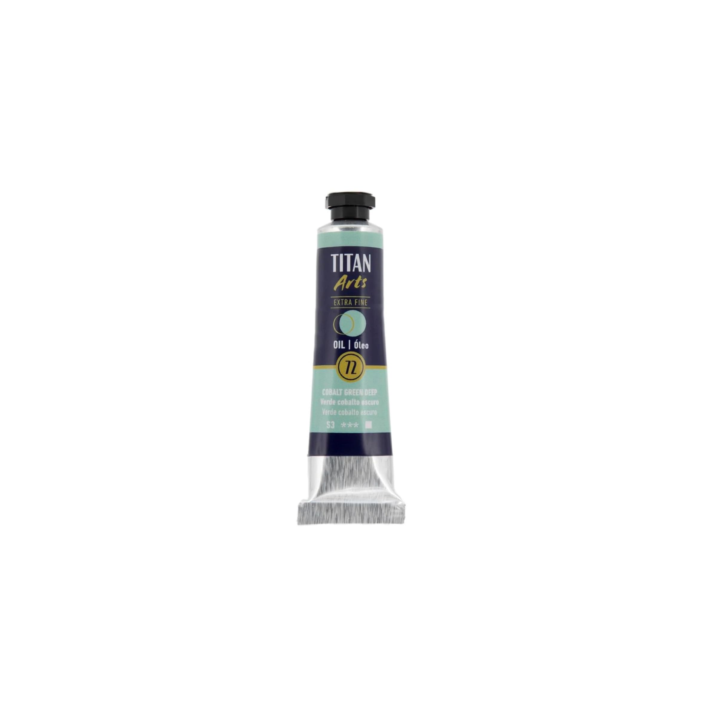 ÓLEO VERDE COBALTO OSCURO TITAN Extrafino 6 - 20ml. Nº 72