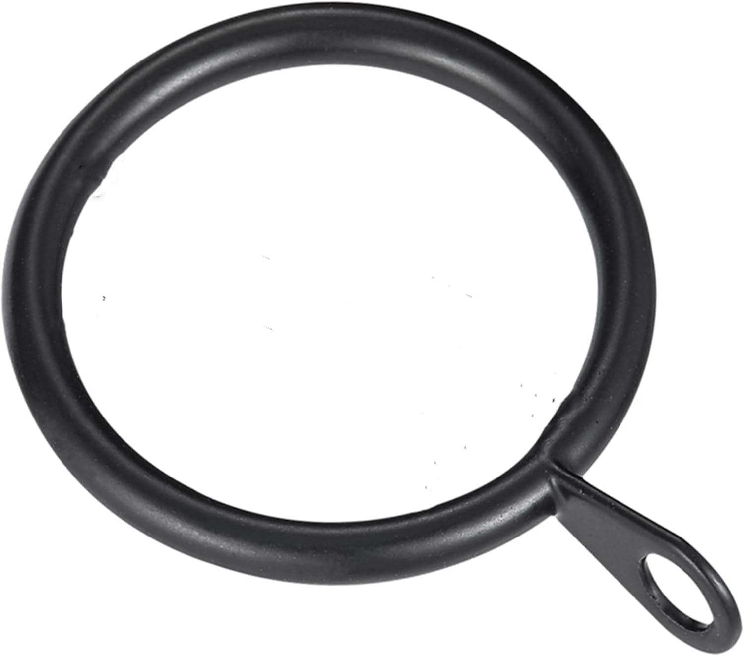 42 Pieces 1.5 inch Internal Diameter Metal Drapery Curtain Rings Curtain Hanging Rings for Window Door Shower Curtain, (Black)