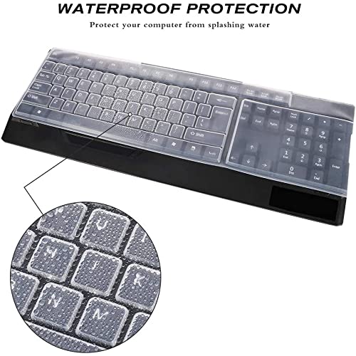 SDTEK Film Protecteur De Clavier En Silicone Transparent Universel Pour