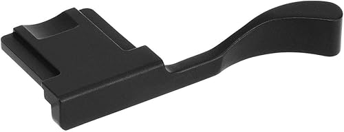 Haoge THB-X2B Metal Hot Shoe Thumb Up Rest Hand Grip para Fujifilm Fuji X100V Cámara Negro