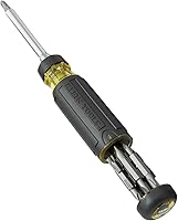 Vista 11 de Klein Tools 32305 Multi-bit Ratcheting Screwdriver, 15-in-1 Tool with Phillips, Slotted, Square, Torx and Combo Bits and 1/4-Inch Nut Driver