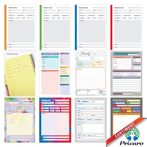 Bloc-notes téléphoniques pour secrétariat A5 PRICARO lot de 10 rouge - 3