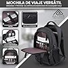 ALTOS OFFICE AND HOME Mochila para Portátil de 15,6 Pulgadas con Conexión USB, Impermeable, Protección contra Robo, para Viajes de Negocios, Estudio y Senderismo, Color Negro #1