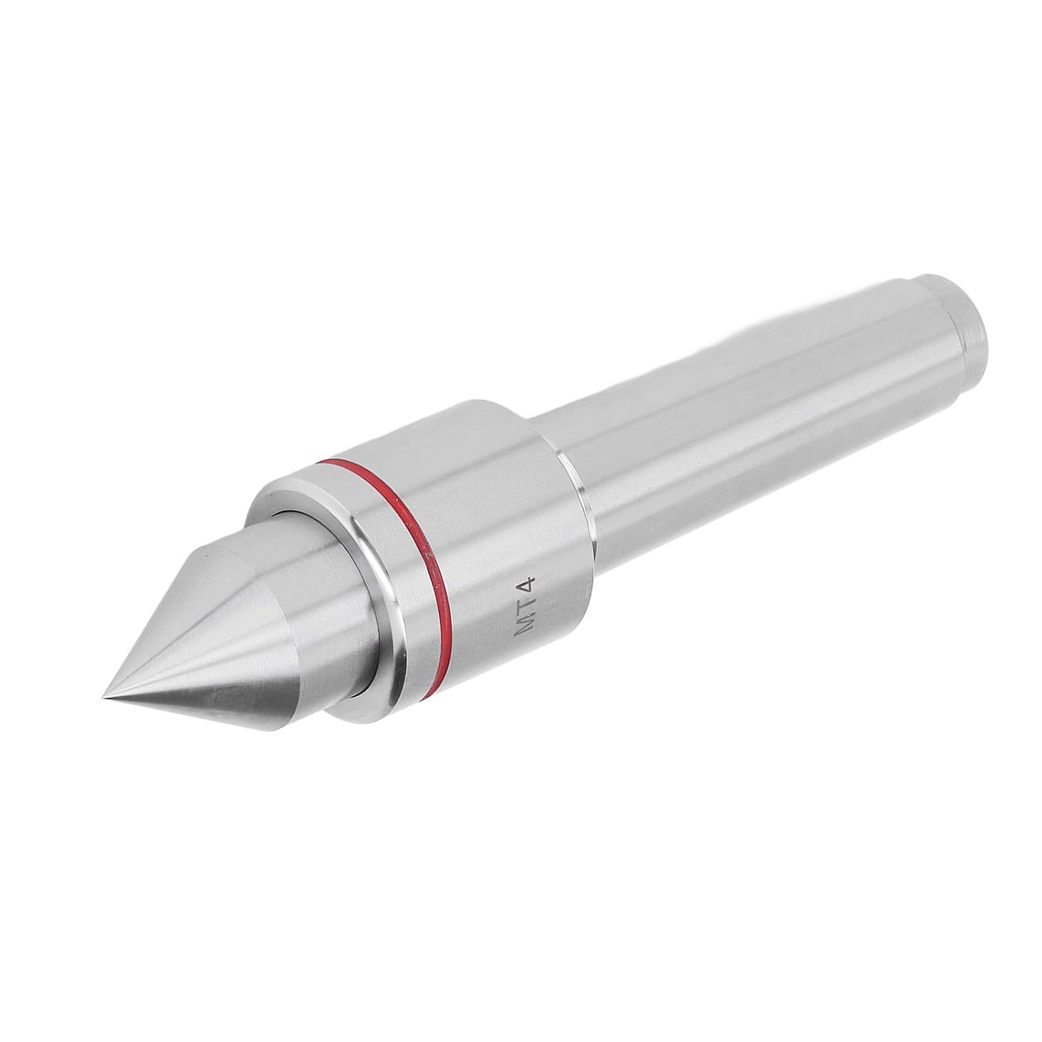MT4 Live Center, Carbon Steel Tailstock Center, 60 Degree Revolving Center, Dustproof Morse Taper Turning Tool for CNC Lathe