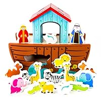 Algopix Similar Product 12 - Noahs Ark Shape Sorter Playset 