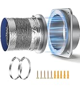 Upgraded Stainless Steel Magnetic Dryer Vent Connector Kit - Strong Magnet Airtight Seal Dryer Ve...