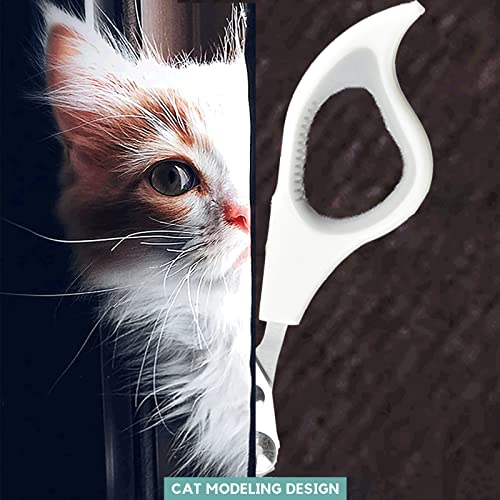 Trumoon Circular Cut Hole Cat Nail Clippers And Trimmers - Avoid Over Cutting Pet Nail Clippers For Hyperactive Cats Who Like To Struggle - Professional Grooming Tool For Cat Kitten (2Mm-White) #TOP5