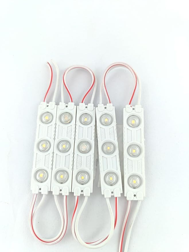 pmw - (Pack of 4Pcs 3-LED Waterproof LED Module Light (White)-image-30