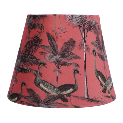 11x13x17cm Petit Abat Jour E27 E14 en Tissu Velours, Abat Jour Décoratif en Forme de Baril, Remplacement pour Chambre à Coucher, Table de Chevet, Applique...