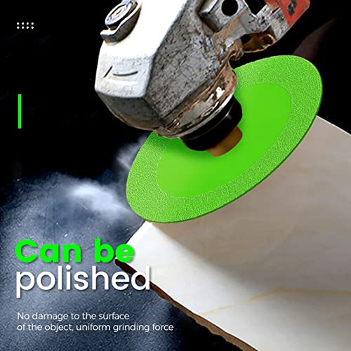 Image of Diamond Cutting Disc 2 Pcs 1mm Thin Kerf Blade for Glass Tile Ceramic Angle Grinder Wet or Dry Use(Green)