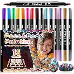 TheEast 15 Farben Face Paint Marker Set