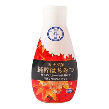 はちみつ Amazon | 北斗星 カナダ産 純粋はちみつ 300g | 埼玉養蜂