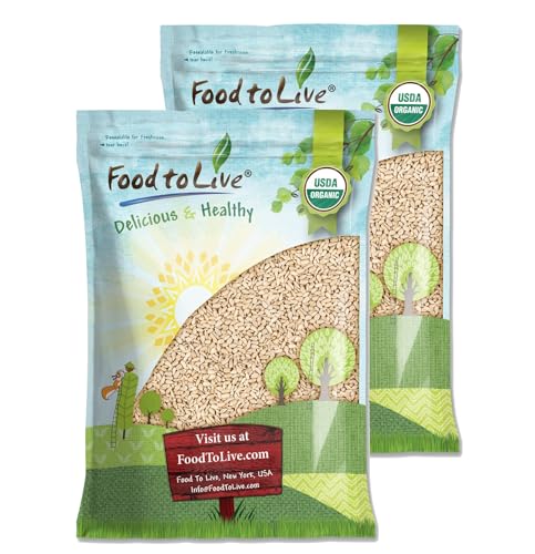 Food to Live - Organic Sunflower Seeds, 18 Pounds Hulled, Raw, Non-GMO, Dried Kernels, Unsalted, Kosher, Vegan, Keto, Paleo, Sirtfood, Bulk, Good Source of Protein