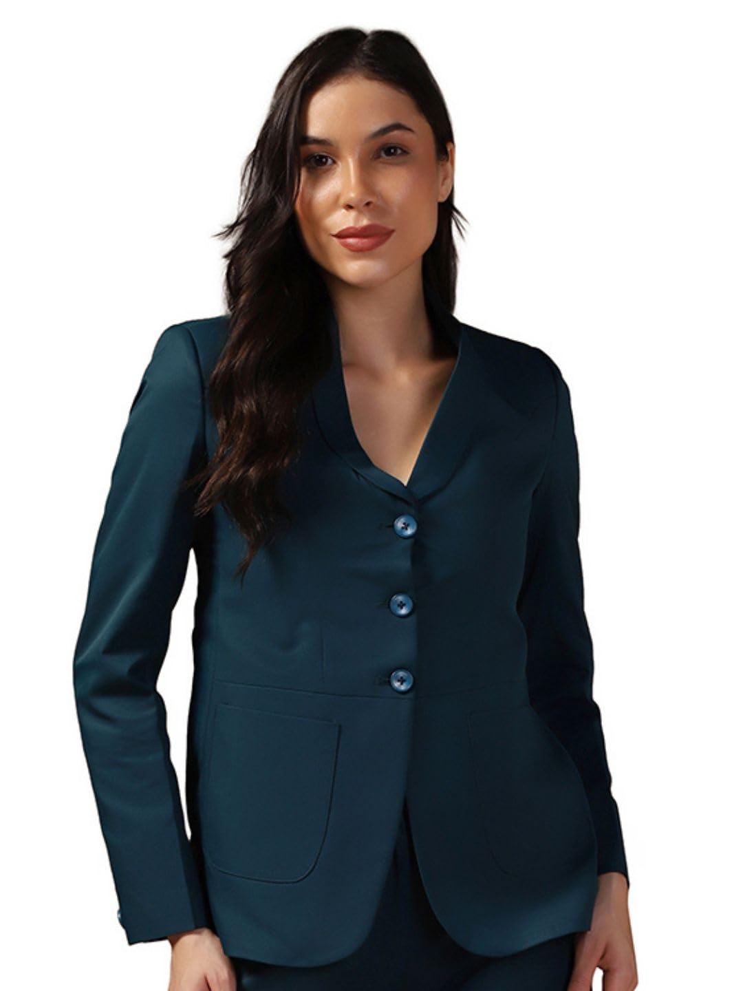 tahvo Polyviscose Febric Long Sleeves Regular Fit Stylish Blazer for Women's Formal Coat for Bussiness Meetings, Office Used-picture-54