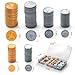 TOMMYHOME Fake US Coins Play Money 300 PCS Set – 6 Types of Coins,Realistic Prop Money for Kids,Toy Cash Register, Pretend Play Toys – Homeschool & Classroom Teaching Supplies(307)