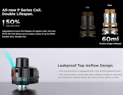 GEEKVAPE Aegis Boost Pro 2 Kit | GEEKVAPE B100 Kit - 0,96-Zoll gebogenes Display, 4,5ml Pod kompatibel mit P-Coils Vape Kit E-Zigarette No Nicotine Battery not Include (Schwarz)