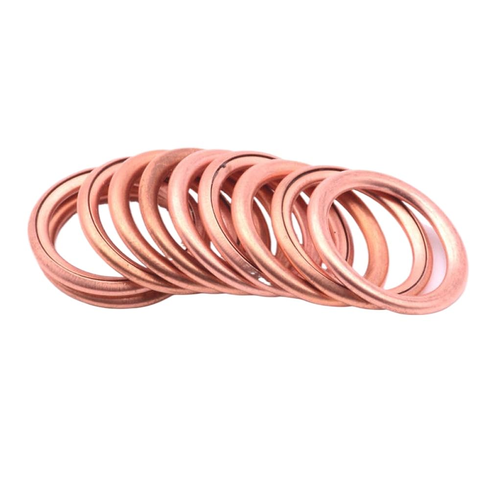 Bague d'étanchéité pour bouchon de vidange, rondelle de carter d'huile, 22mm x 16mm x 2mm, Compatible avec 7703062062 16454 3121867