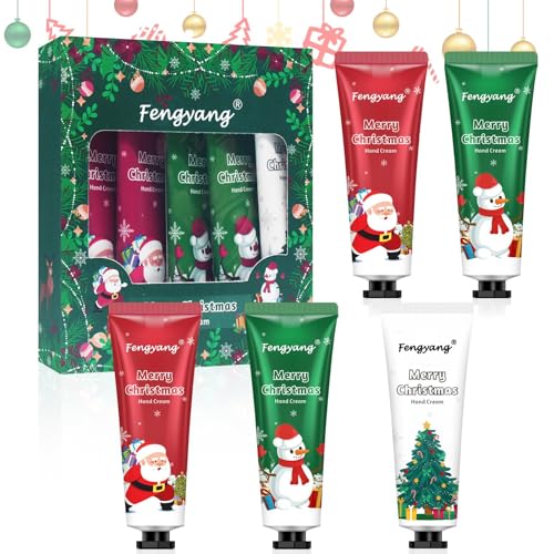 Fengyang® Cremas Manos De Regalo Navidad, Mini Set De Crema De Manos, Hidratante Para Manos Y Pies Secos, Para Manos Secas Y Agrietadas