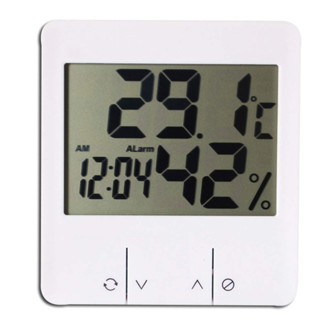 Misuratore elettronico di Temperatura e umidità, termometro Digitale per Interni, Stazione meteorologica, igrometro, per Il Tuo Soggiorno, Camera da Letto, Cucina, Scuola, Ufficio, Serra