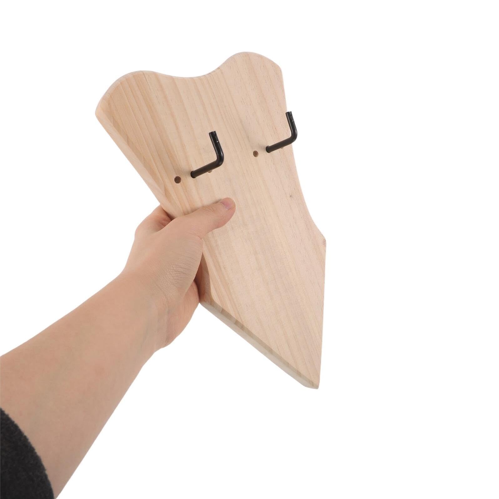 TOYANDONA Soporte de Pared Vertical para Espada de Madera, 27 Cm