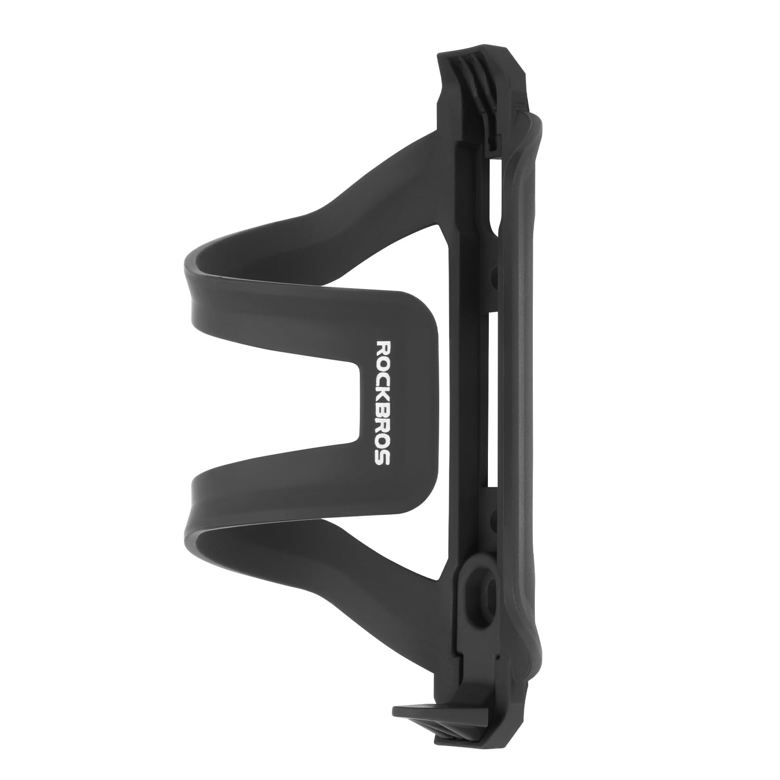 ROCKBROS Bike Water Bottle Holder - Lightweight Stable Adjustable Bicycle Cup Cage with Screw Tool Universal Bike Cup Holder Cycling Accessories for MTB Road Bike Black