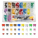 NYTKL 306 PCS Car Fuses Assortment Kit, Standard & Mini & Low Profile Mini Fuses (2A 5A 7.5A 10A 15A 20A 25A 30A 35A), Mixed Vehicle Blade Fuse with Circuit Tester & Fuse Puller