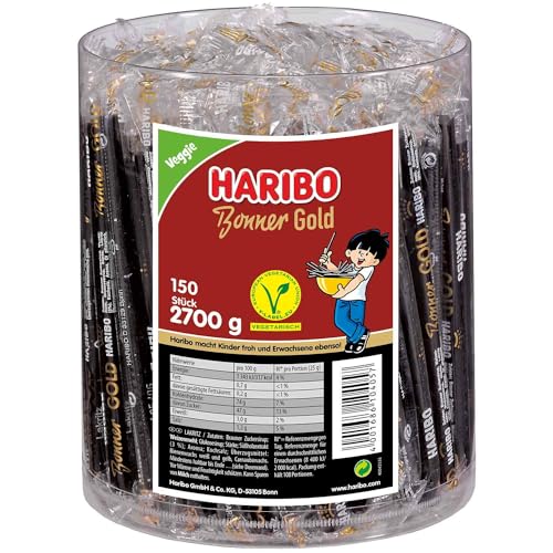 Haribo Bonner Gold - Juego de 150 barras (1 x 2,7 kg)
