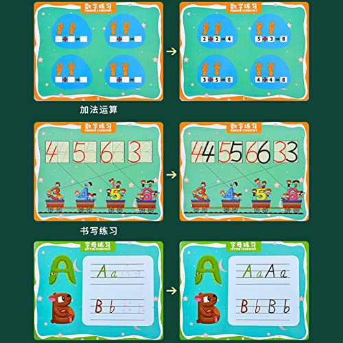 Crianças Brinquedos Montessori | Bloco de desenho jogo de correspondência de matemática - Almofada d