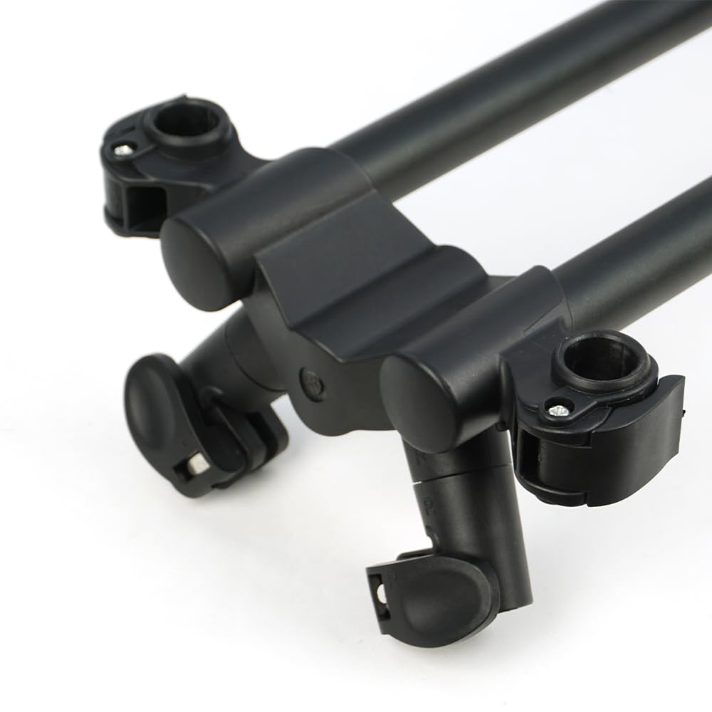 Hirisi Tackle Fishing Rod-Pod - Soporte para cañas de pescar de aluminio y soporte para caña de pescar con bolsa para la pesca de carpa, soporte para cañas de pescar con altura y ancho ajustable