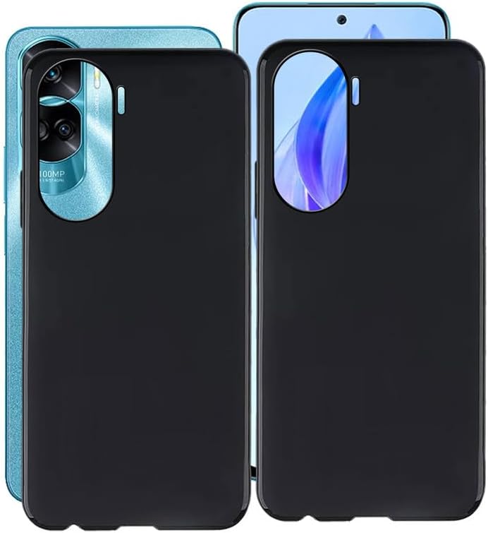 Funda para Honor X50i, fundas negras a prueba de golpes, protección contra caídas de 360°, carcasa de cuerpo completo ultrafina de silicona suave