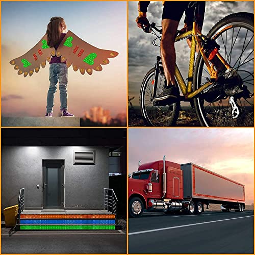 Image of D-fix High Intensity Radium Reflective Tape - 5 Meters in Length - 48mm / 2 inch Width - 1 Roll Per Pack - Car Bike and commercial vehicles Conspicuity reflective warning Tape Reflective tape White