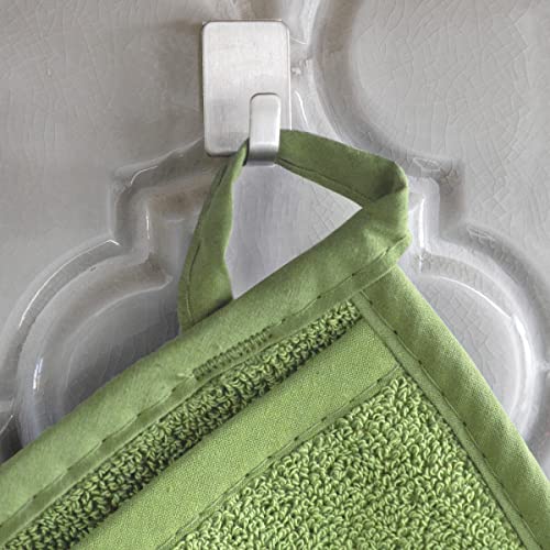 Ritz Premium Terry Pot Holders & Hot Pads With Pocket (2-Pack), 8.5"X7.75", High Heat Resistance, 100% Cotton, Cactus Green #TOP2