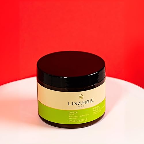 Miniatura 4 de LINANGE Máscara de volumen para cabello revitalizado y fuerte - Mascarilla capilar para cabello seco y dañado, 16.9 oz.