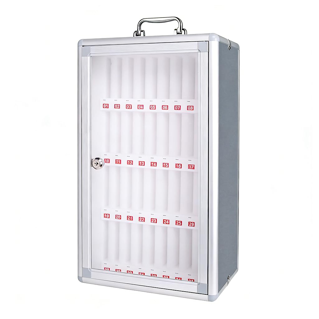 Móviles Gabinete De Almacenamiento 12/24/36/48/60 Ranuras Teléfono Locker Aleación De Aluminio Estudiante Organizadores Teléfono Cárcel Con Asa Y Código De Fábrica Para La Escuela Empresa(Roo